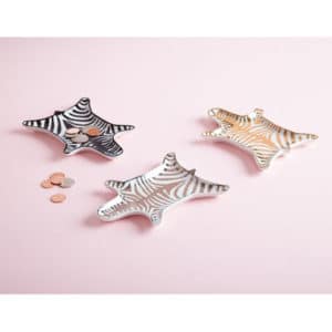 Zebra fat, Sølv og hvit