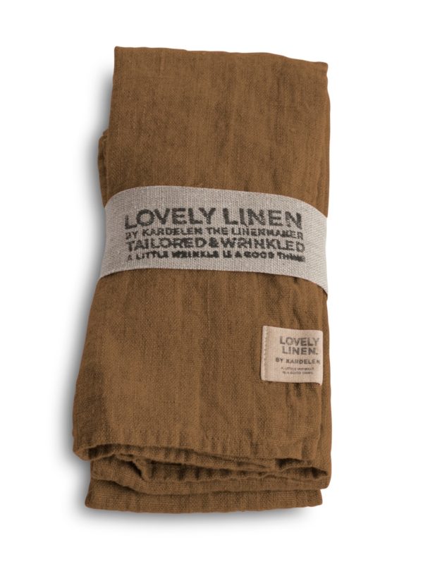 LOVELY SERVIETTER 45X45 ALMOND 4-PK