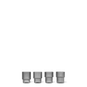 Ripple Sotet 4pk, Vannglass Små