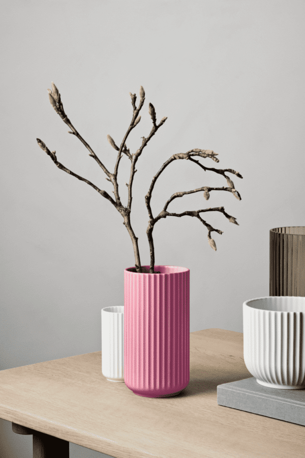 VASE PURPLE PORSELEN 20,5CM