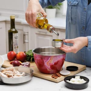 Salatbolle sett 1,9L, Rose Agate