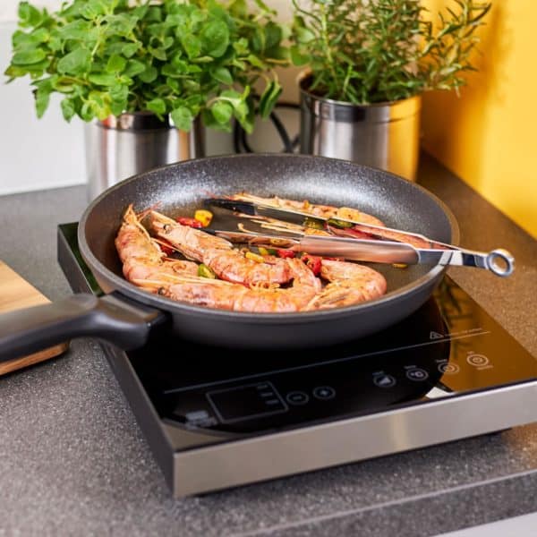 STEKEPINSETT/MATPINSETT STÅL/SORT L32CM RÖSLE