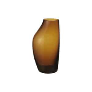 SKY VASE AMBER GLASS H30