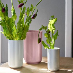 Lyngbyvase Porselen 25cm, Rosa