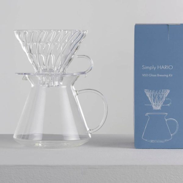 V60 minimalistisk bryggesett i glass 4 deler - Bilde 2