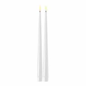 Real Flame Kronelys 2-Pk 2,2 x 28 cm Hvit