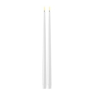 Real Flame Kronelys 2-Pk 2,2 X 38 cm Hvit
