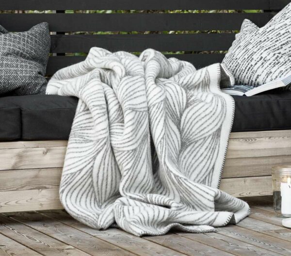 Ullpledd 135x200cm, Flette Natur