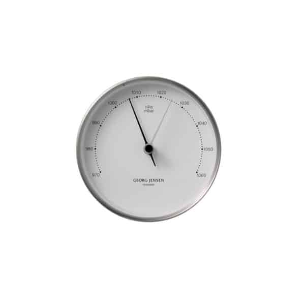 HK Barometer Stål/Hvit 10cm