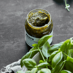 Pesto, basilikum & Parmesan 135g