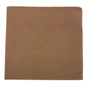 Serviett Tekstiltouch Middag 12 stk, Dark Brown