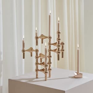 Blomsterlys 12pk, Beige