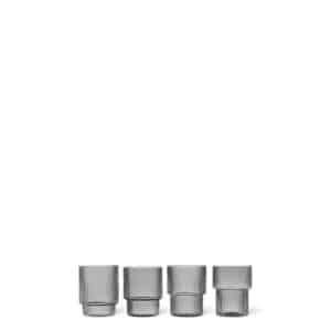 Ripple Sotet 4pk, vannglass