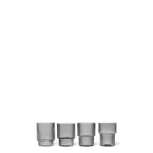 Ripple Sotet 4pk, vannglass