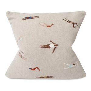 Swimmers Brodert Putetrekk 48x48 cm Beige