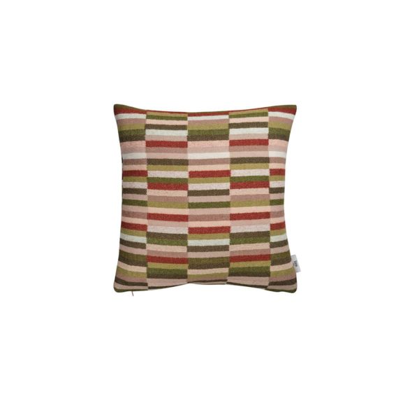 Ullpute 50x50cm, Ida Olive Burgunder