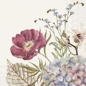 Lunsj Serviett Belles Fleurs Cream