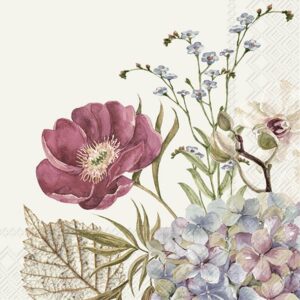Lunsj Serviett Belles Fleurs Cream
