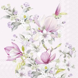 Kaffeserviett Romantic Magnolia Light Rose