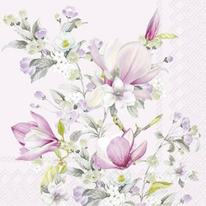 Kaffeserviett Romantic Magnolia Light Rose