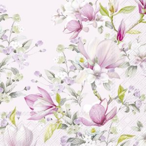 Lunsj Serviett Romantic Magnolia Light Rose