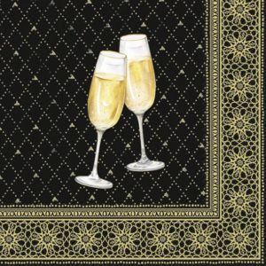 Kaffeserviett Golden Drinks Black Gold