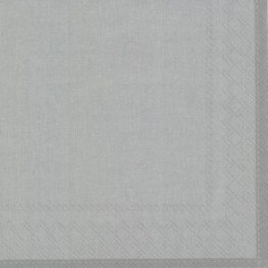 Kaffeserviett Linen Silver