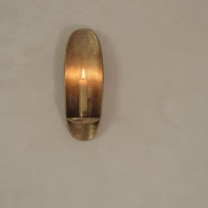 Agapé Wall Candle Holder - Brass
