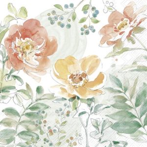Lunsj Serviett Soft Petal Flowers
