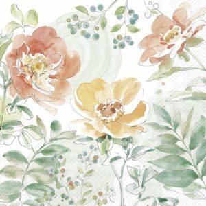 Lunsj Serviett Soft Petal Flowers