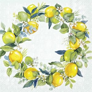 Lunsj serviett Lemon wreath