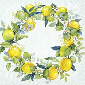 Lunsj serviett Lemon wreath