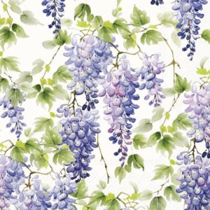 Kaffeserviett Purple Wisteria