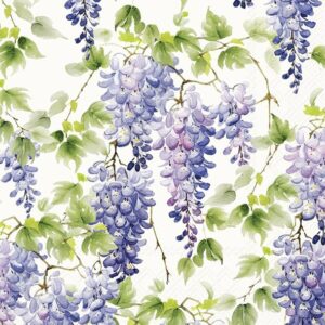 Kaffeserviett Purple Wisteria