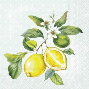 Kaffeserviett Lemon Wreath