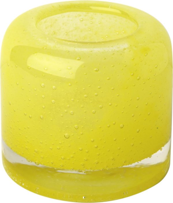 Telysholder / Vase Stor Yellow Ihr