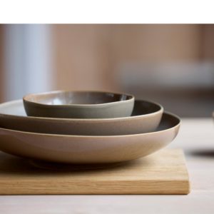Shoku Salatbolle Dia 28 x 6 cm Warm Brown