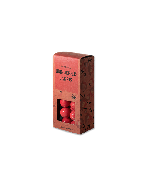 Sødmefull Bringebærlakris, 100g