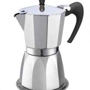 Espressokoker for 3 kopper, stål og aluminium