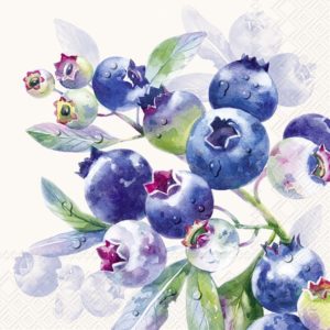 Lunsj Serviett Blueberry Fruits Cream