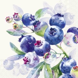 Lunsj Serviett Blueberry Fruits Cream