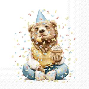 Lunsj Serviett Happy Teddy