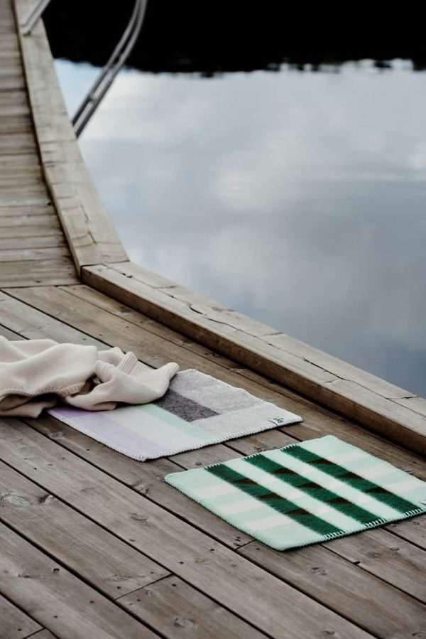 Ullpledd 135x200cm, Lynild Mint