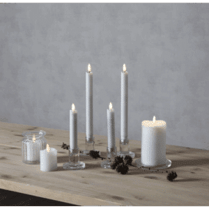 Real Flame Kronelys 2-Pk 2,2X24 cm Hvit