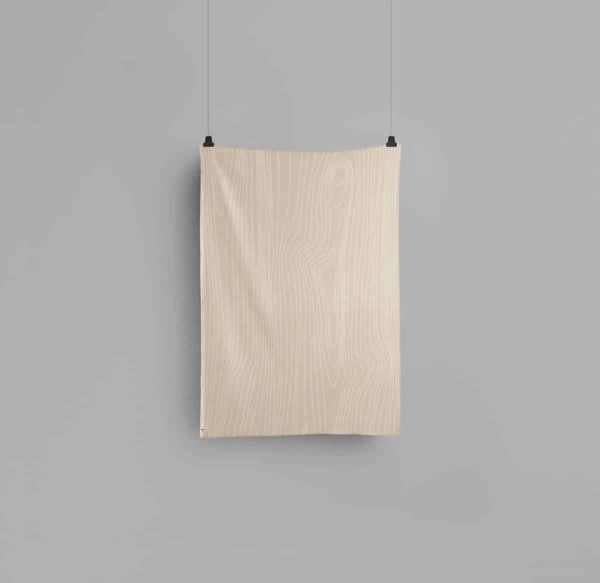 Ullpledd 135x200cm, Skog Beige/Natur