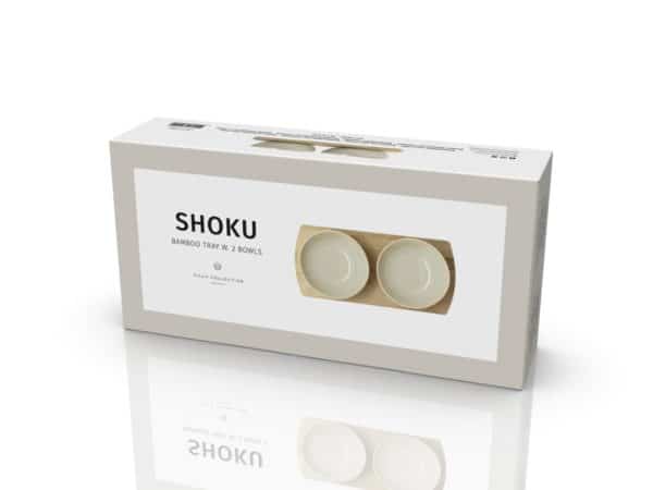 Shoku Bambusbrett med 2 skåler 28,5 x 13 cm Soft Beige - Bilde 2