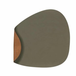 CURVE SPISEBRIKKE DOBBEL NUPO MILITÆRGRØNN NATUR 37X44 CM
