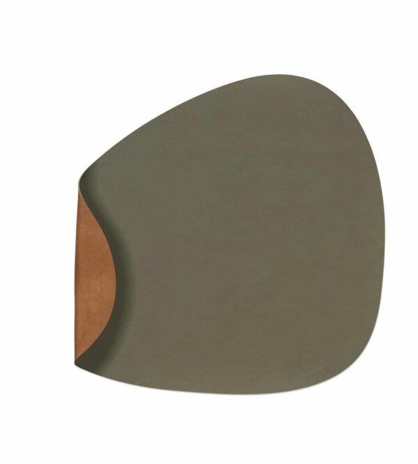 CURVE SPISEBRIKKE DOBBEL NUPO MILITÆRGRØNN NATUR 37X44 CM
