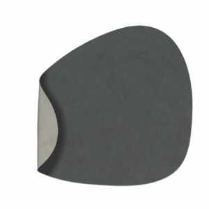 CURVE SPISEBRIKKE DOBBEL NUPO ANTRASITTLYSEGRÅ 37X44 CM