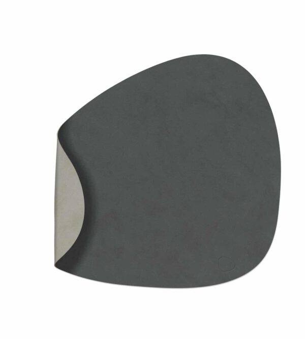 CURVE SPISEBRIKKE DOBBEL NUPO ANTRASITTLYSEGRÅ 37X44 CM